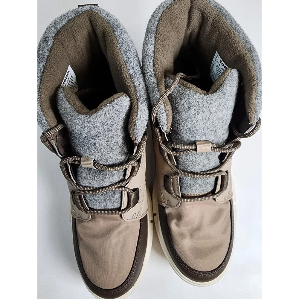 Sorel Kinetic Impact NXT Boot Women Size 9 Brown Waterproof Winter Ankle